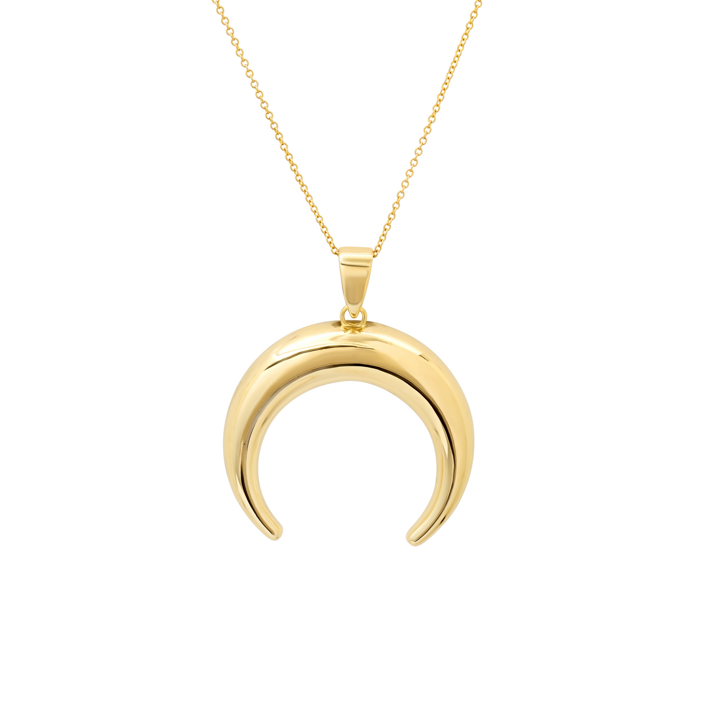 Rose Thorn Acupressure Jewelry 14K Gold Crescent Moon